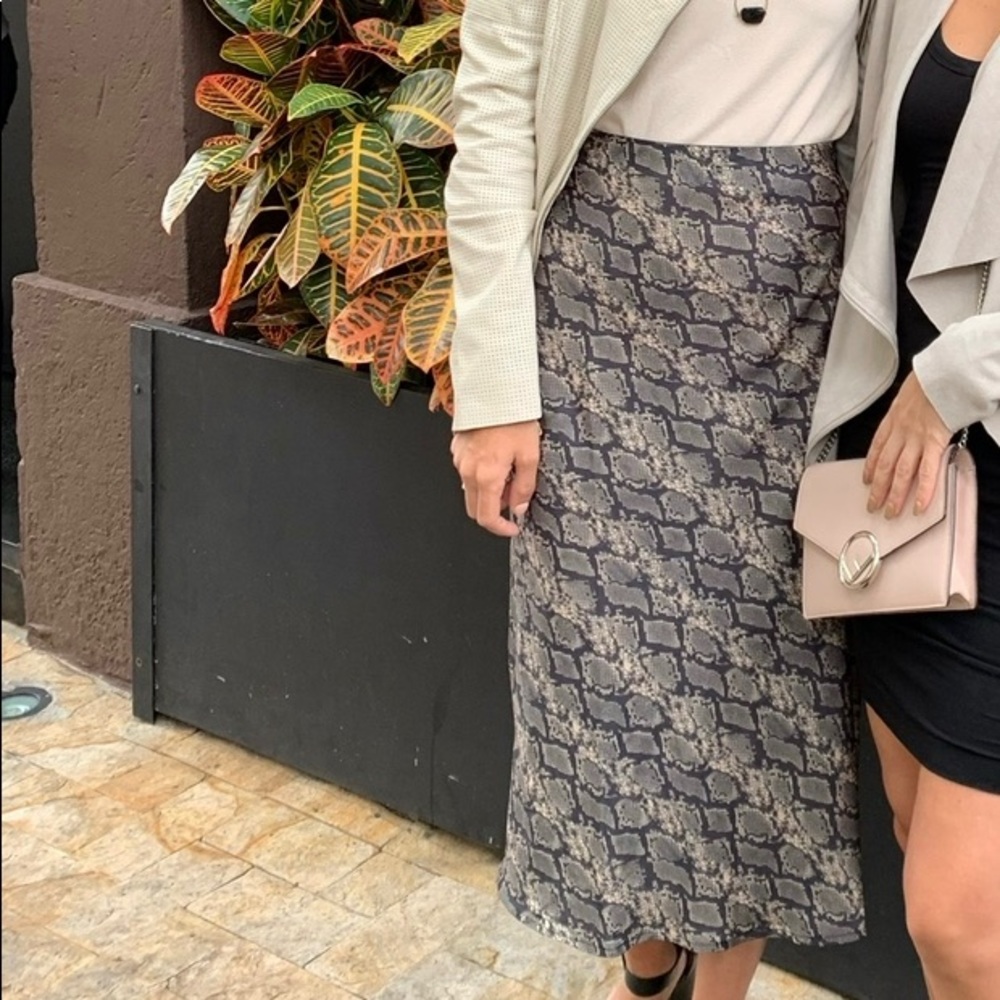 Snake print urban outfitters skirt